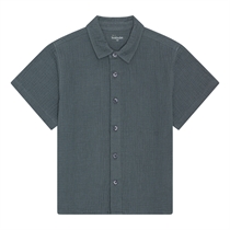 BIRKHOLM Muslin Skjorte Skifer Grå